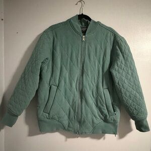 Athleta Women's Green Quilted Varsity Jacket Oversized good condition